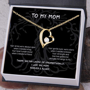 Heart Necklace - To My Mom - Thank You For Loving Me Unconditionally - Gnr19021