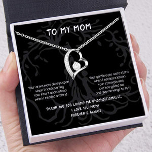 Heart Necklace - To My Mom - Thank You For Loving Me Unconditionally - Gnr19021