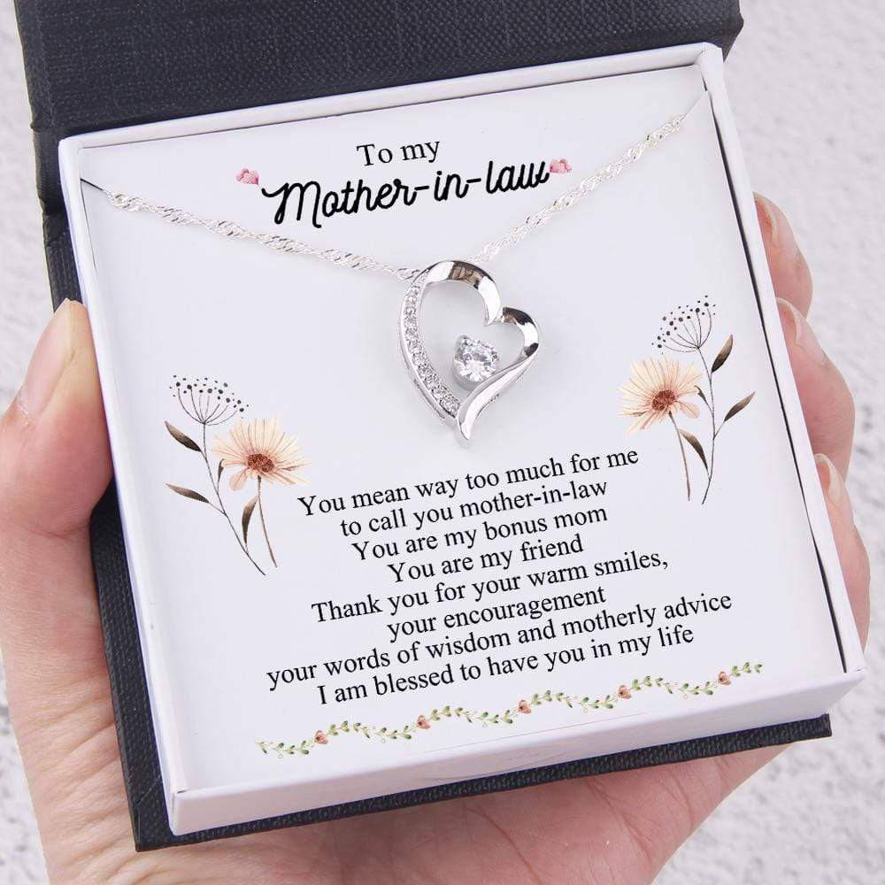 Heart Necklace - To My Mother-In-Law - Thank You For Your Warm Smiles - Gnr19005