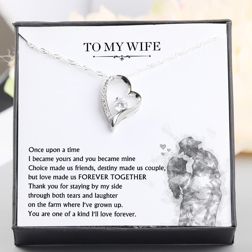 Amazon.com: Wife Necklace From Husband, Wedding Anniversary Romantic Gifts For  Wife Birthday Gifts Necklaces For Wife From Husband To Wife Necklaces And  Earring Set For Wife 14k White Gold Alluring Beauty Black: