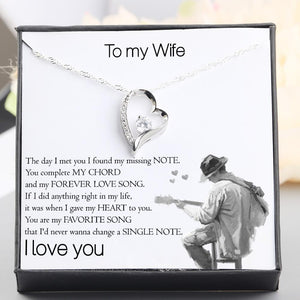 Heart Necklace - To My Wife - You Are My Favorite Song - Gnr15024