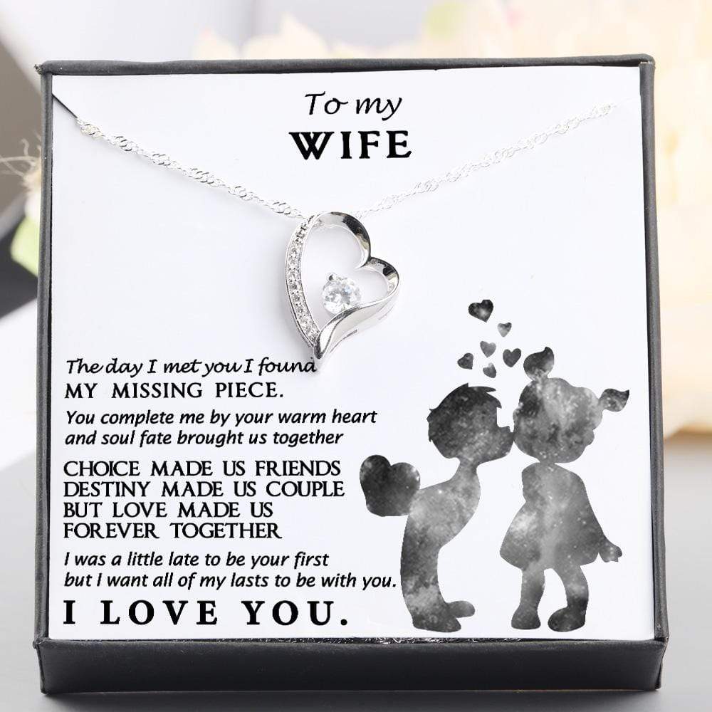 Heart Necklace - To My Wife - You Complete Me By Your Warm Heart - Gnr15004
