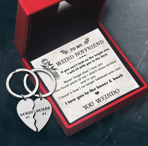 Heart Puzzle Keychain - Skull - To My Boyfriend - Never Forget That I Love You - Gkf12002