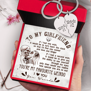 Heart Puzzle Keychain - Skull - To My Girlfriend - How Special You Are To Me - Gkf13001