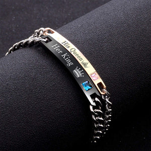 His & Her Couple Bracelet - Family - To My Girlfriend - I Love You To The Moon & Back A Trillion Times More - Gbza13001