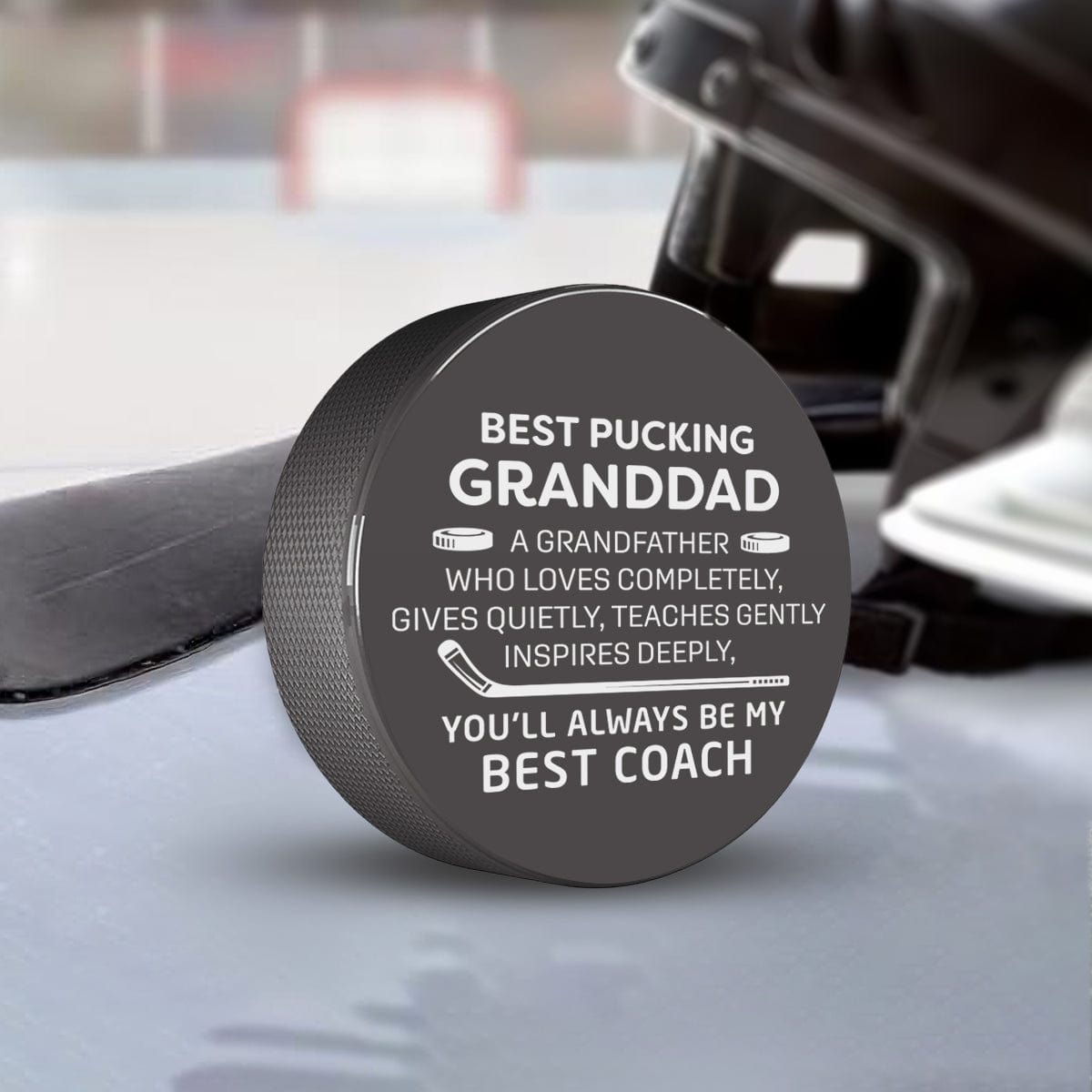 Hockey Puck - Hockey - To My Granddad - You Are Always My Best Coach - Gai20001