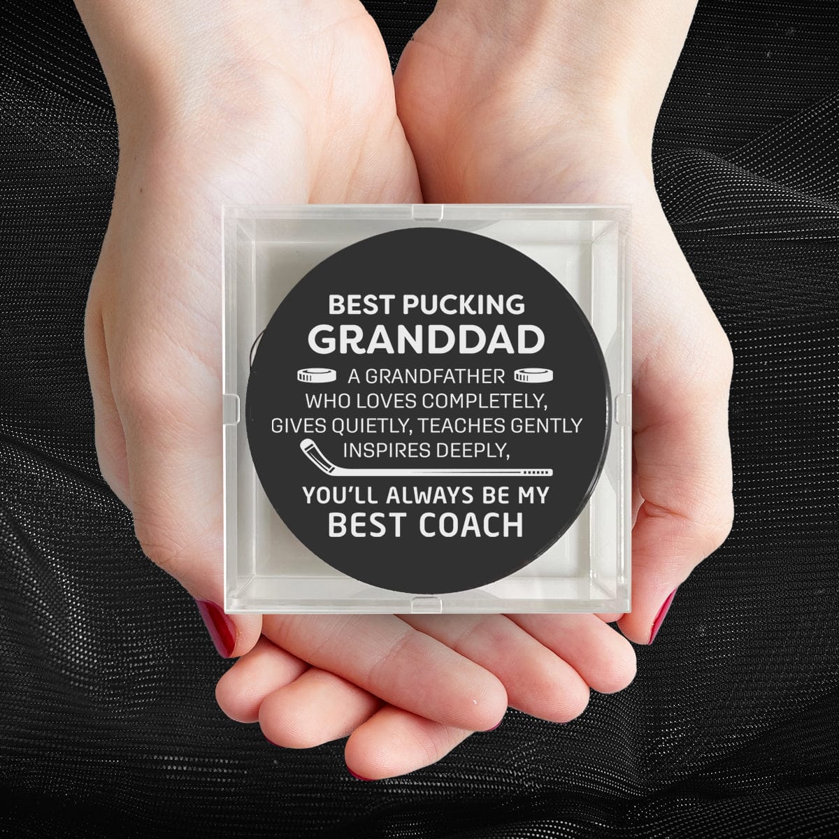 Hockey Puck - Hockey - To My Granddad - You Are Always My Best Coach - Gai20001