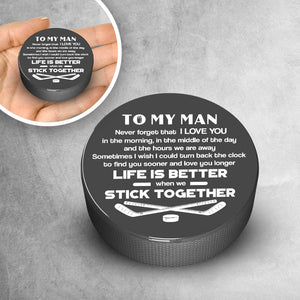 Hockey Puck - Hockey - To My Man - Never Forget That I Love You - Gai26019