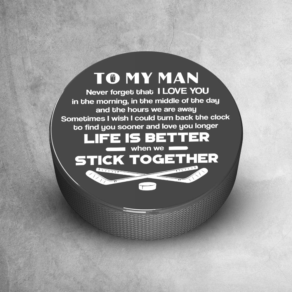 Hockey Puck - Hockey - To My Man - Never Forget That I Love You - Gai26019