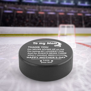 Hockey Puck - Hockey - To My Mom - From Son - Happy Mother's Day - Gai19012