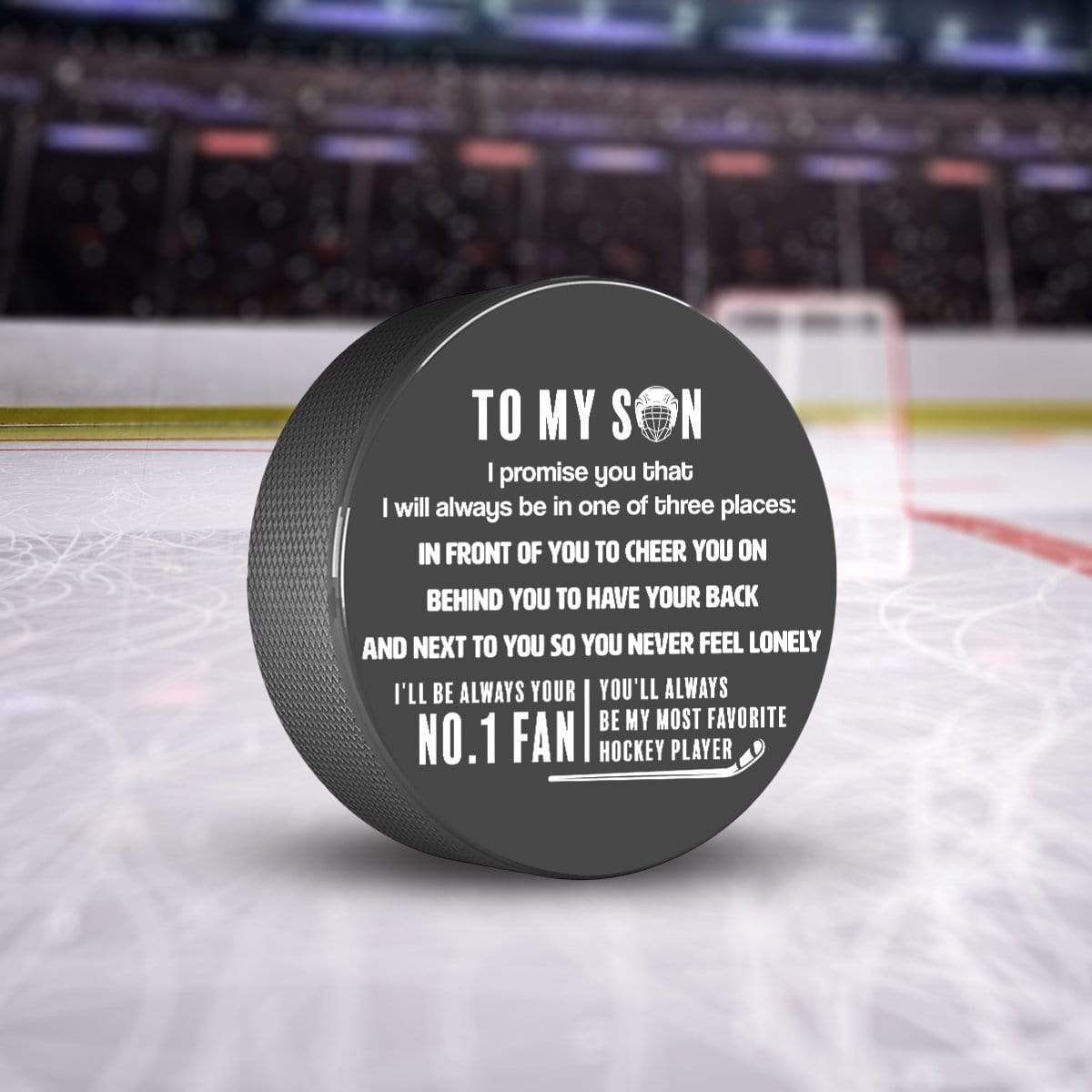 Hockey Puck - Hockey - To My Son - I'll Be Always Your No.1 Fan - Gai16004