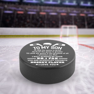 Hockey Puck - Hockey - To My Son - I Love You - Gai16015