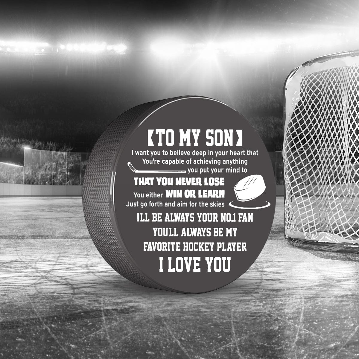 Hockey Puck - Hockey - To My Son - I Love You - Gai16019