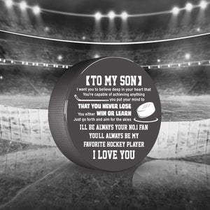 Hockey Puck - Hockey - To My Son - I Love You - Gai16019