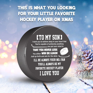 Hockey Puck - Hockey - To My Son - I Love You - Gai16019