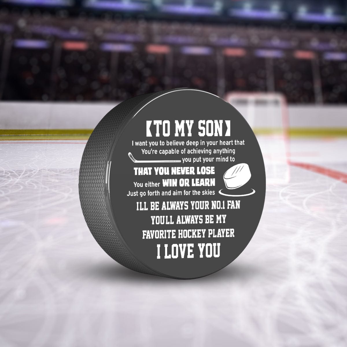 Hockey Puck - Hockey - To My Son - I Love You - Gai16019