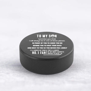 Hockey Puck - Hockey - To My Son - My Most Favorite Hockey Player - Gai16008