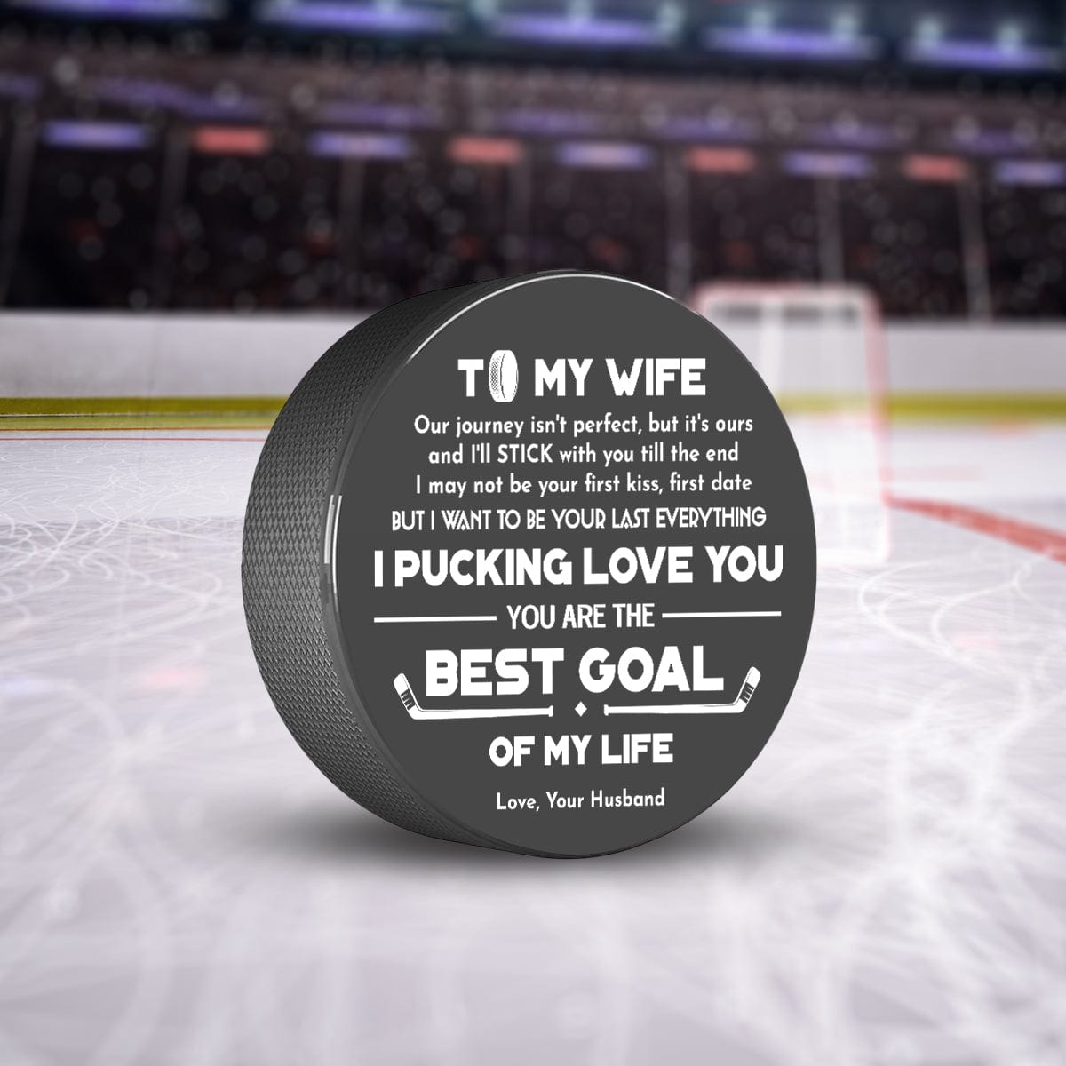 Hockey Puck - Hockey - To My Wife - You Are The Best Goal Of My Life - -  Wrapsify