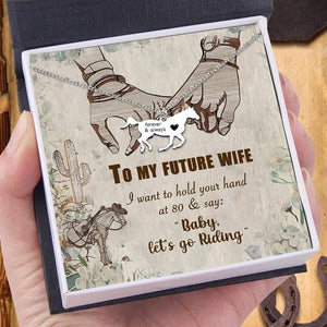 Horse Necklace - To My Future Wife - I Want To Hold Your Hand - Gnu25012