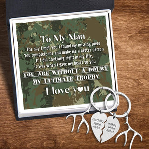 Hunter Couple Keyrings - Hunting - To My Man - My Ultimate Trophy - Gkbo26003
