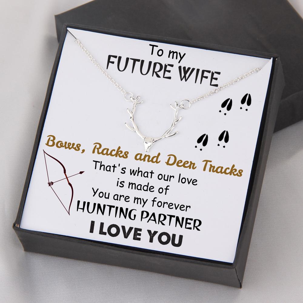 Hunter Necklace - Bow Hunting - To My Future Wife - My Forever Hunting Partner - Gnt25011
