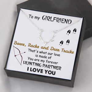 Hunter Necklace - Bow Hunting - To My Girlfriend - My Forever Hunting Partner - Gnt13011