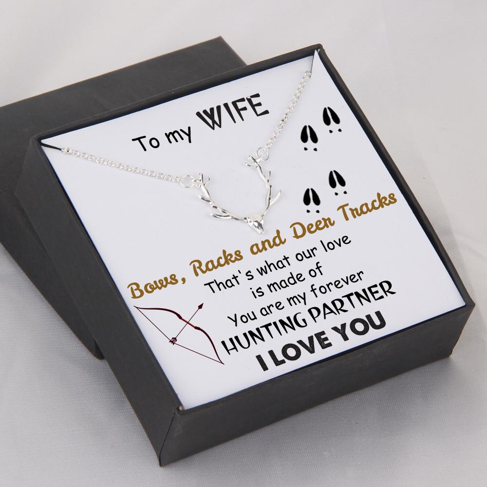 Hunter Necklace - Bow Hunting - To My Wife - My Forever Hunting Partner - Gnt15011