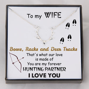 Hunter Necklace - Bow Hunting - To My Wife - My Forever Hunting Partner - Gnt15011