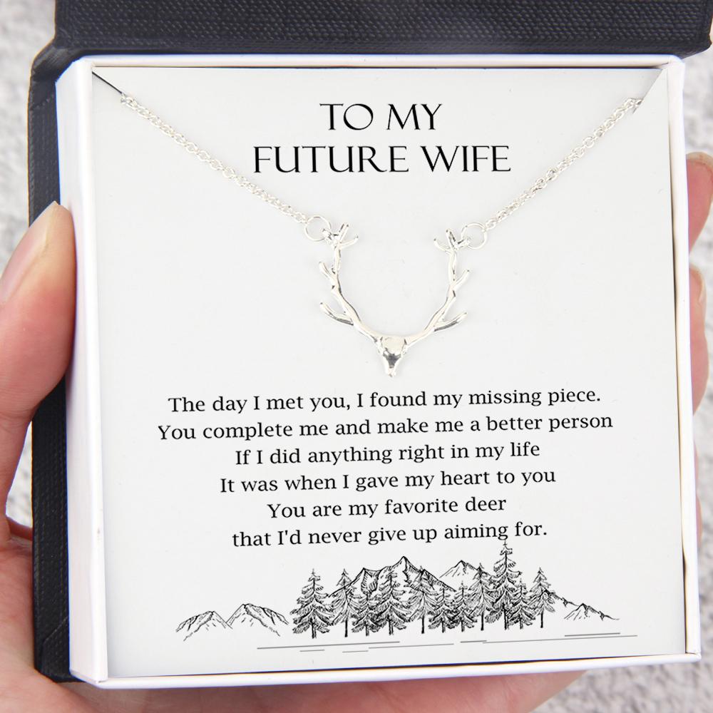 Hunter Necklace - Hunting Lovers - To My Future Wife - I Found My Missing Piece - Gnt25012