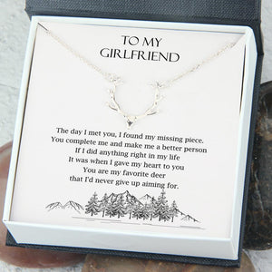 Hunter Necklace - Hunting Lovers - To My Girlfriend - I Found My Missing Piece - Gnt13012