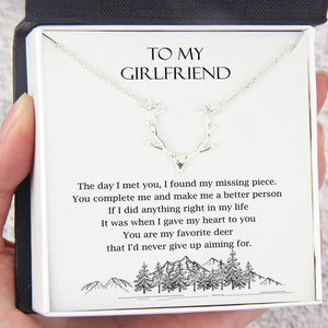 Hunter Necklace - Hunting Lovers - To My Girlfriend - I Found My Missing Piece - Gnt13012
