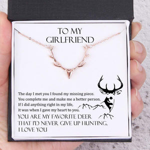 Hunter Necklace - Hunting Lovers - To My Girlfriend - You Are My Favorite Deer - Gnt13013