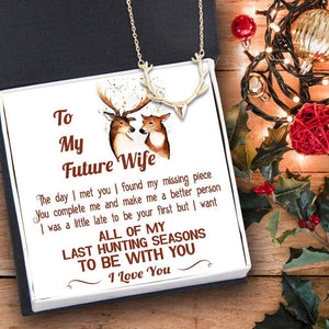 Hunter Necklace - Hunting - To My Future Wife - I Found My Missing Piece - Gnt25016