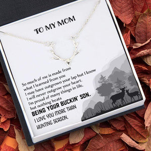 Hunter Necklace - Hunting - To My Mom - I Love You More Than Hunting Season - Gnt19003