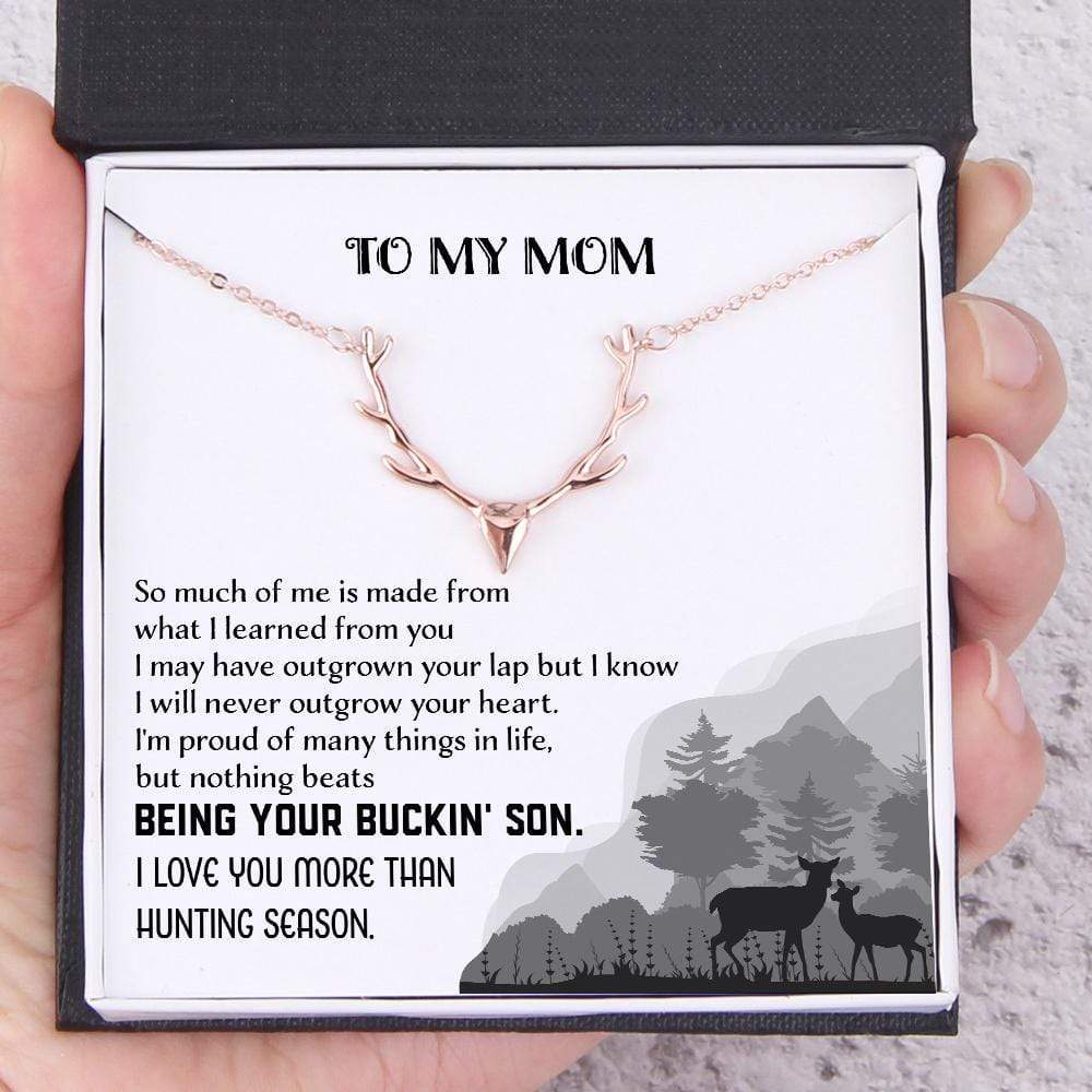 Hunter Necklace - Hunting - To My Mom - I Love You More Than Hunting Season - Gnt19003