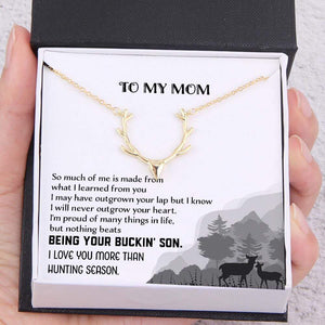 Hunter Necklace - Hunting - To My Mom - I Love You More Than Hunting Season - Gnt19003