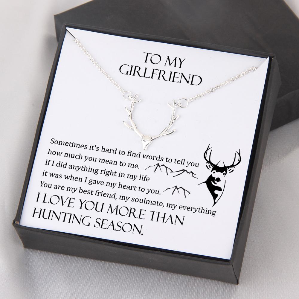Hunter Necklace - My Girlfriend - I Love You More Than Hunting Season - Gnt13005