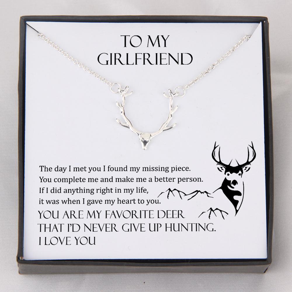 Hunter Necklace - My Girlfriend - You Are My Favorite Deer - Gnt13004