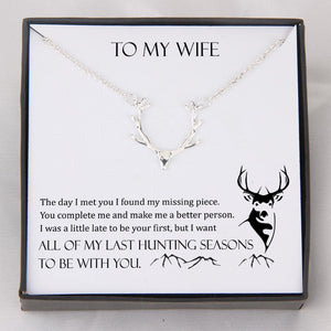 Hunter Necklace - My Wife - All Of My Last Hunting Seasons To Be With You - Gnt15006
