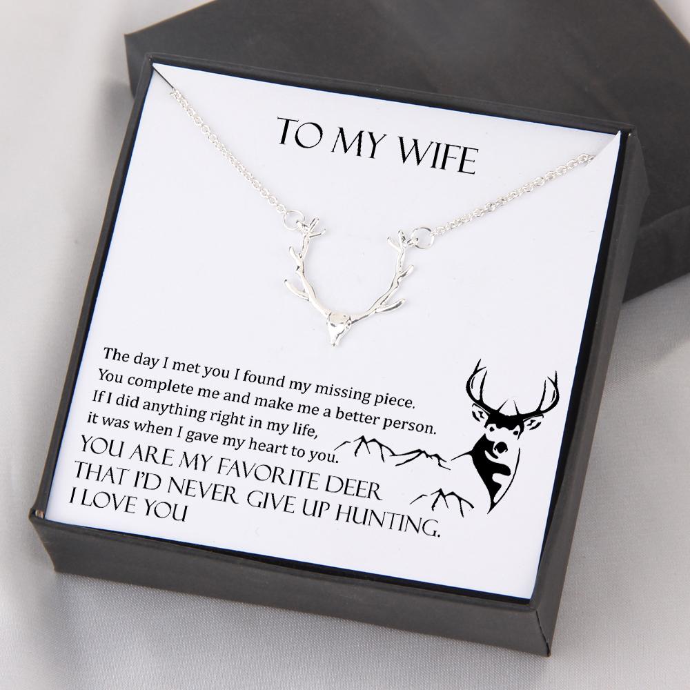 Hunter Necklace - My Wife - You Are My Favorite Deer - Gnt15005