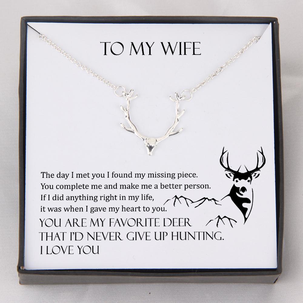 Hunter Necklace - My Wife - You Are My Favorite Deer - Gnt15005