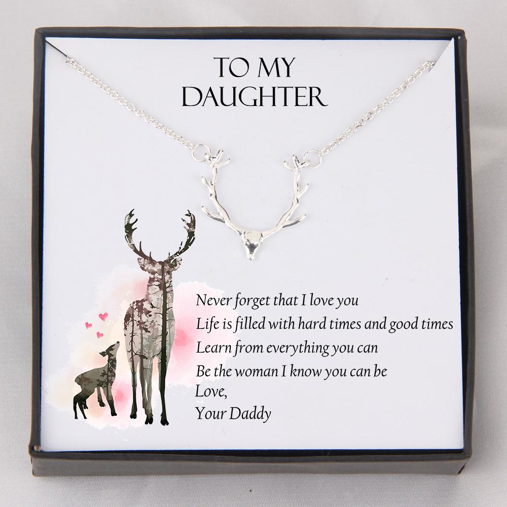 Hunter Necklace - To My Daughter - From Dad - Be The Woman I Know You Can Be - Gnt17003