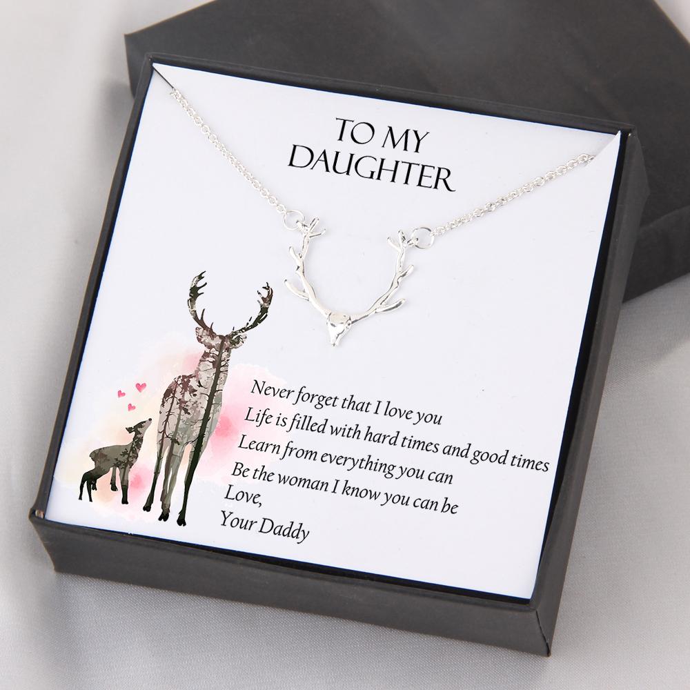 Hunter Necklace - To My Daughter - From Dad - Be The Woman I Know You Can Be - Gnt17003