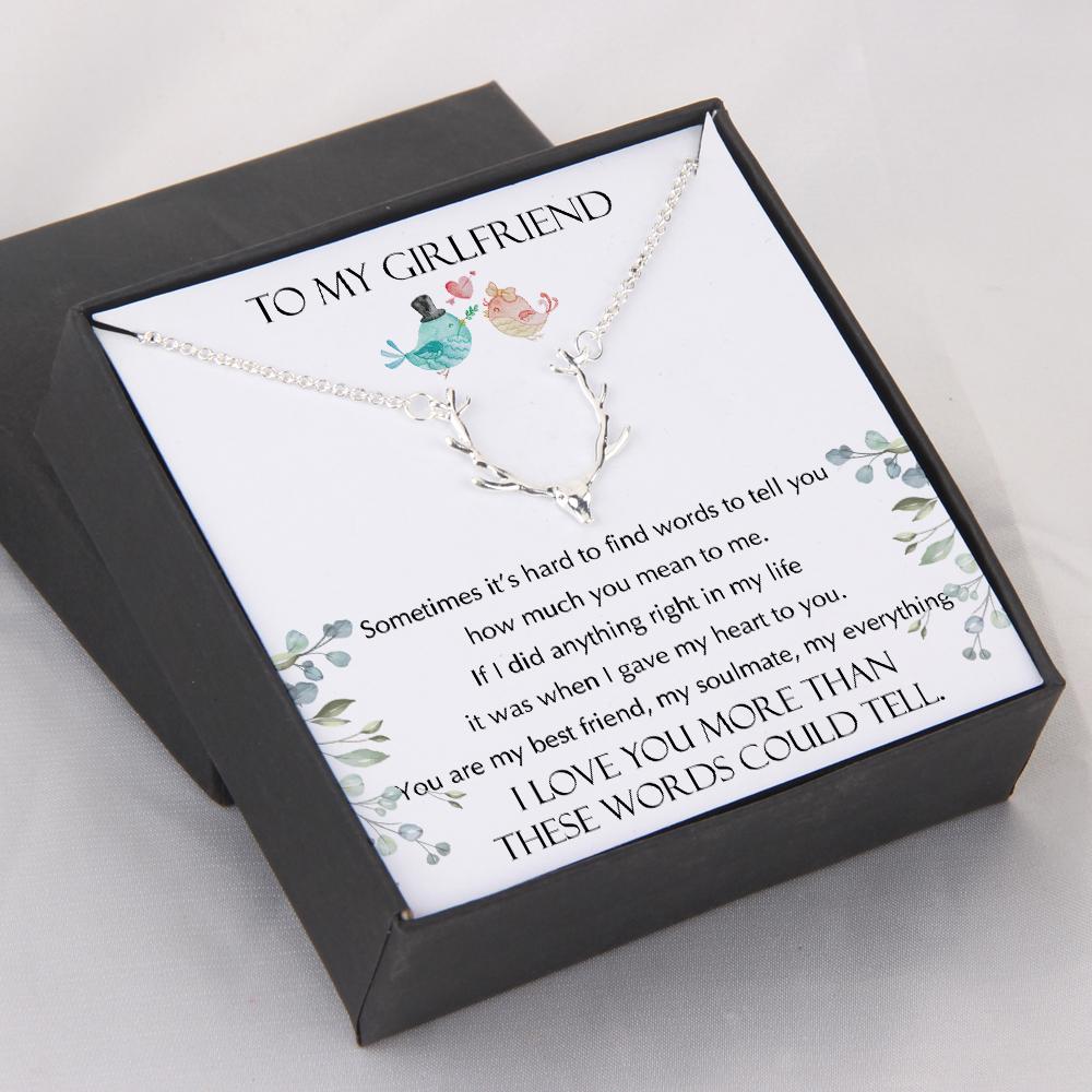 Hunter Necklace - To My Girlfriend - I Love You More Than These Words Could Tell - Gnt13007