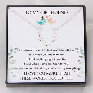 Hunter Necklace - To My Girlfriend - I Love You More Than These Words Could Tell - Gnt13007