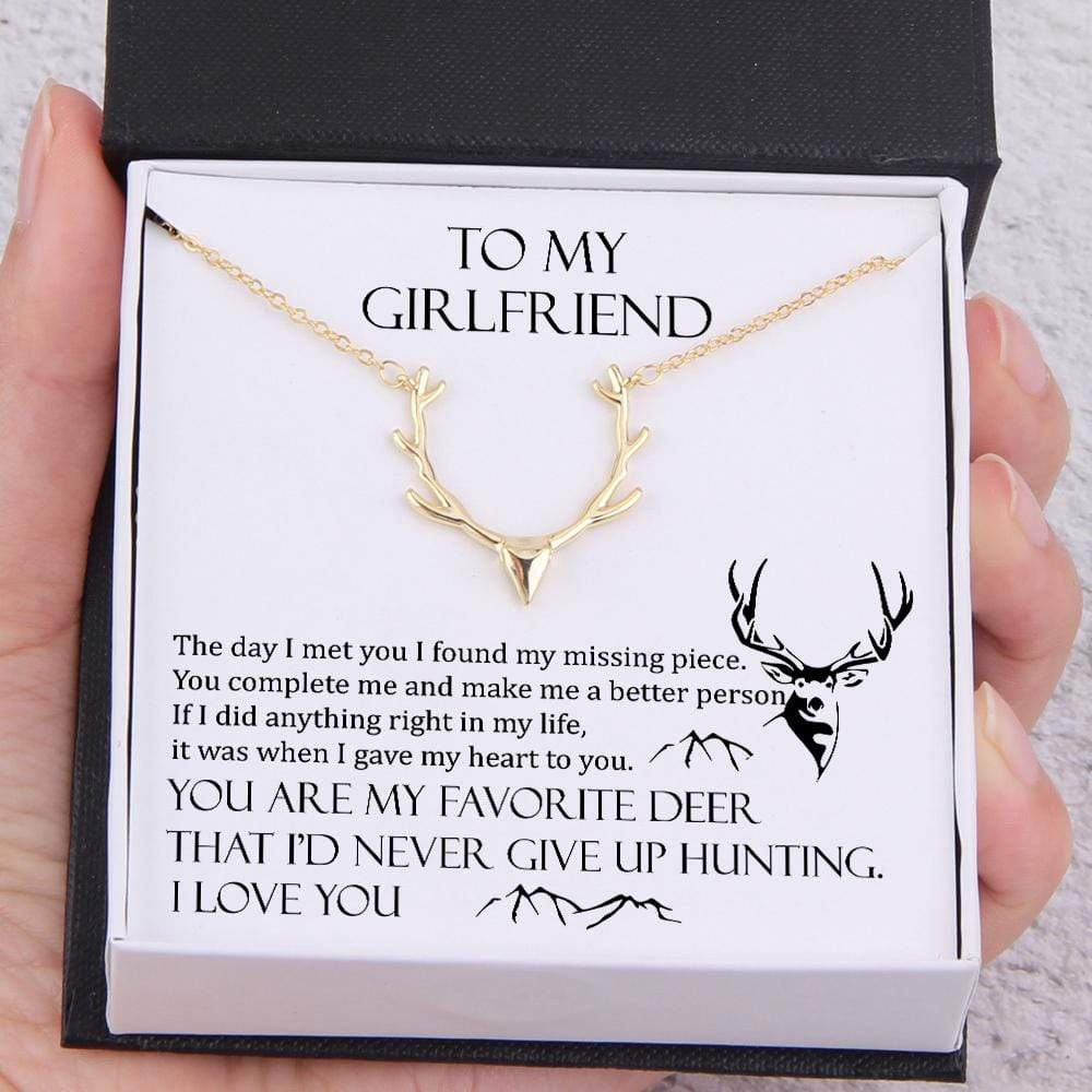 Hunter Necklace - To My Girlfriend - You Are My Favorite Deer - Gnt13003