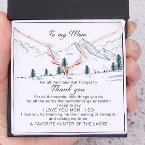 Hunter Necklace - To My Mom -Thank You For All The Special Little Things You Do - Gnt19002