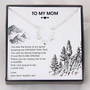 Hunter Necklace - To My Mom -Thank You For Raising Me To Be A Hunter - Gnt19001