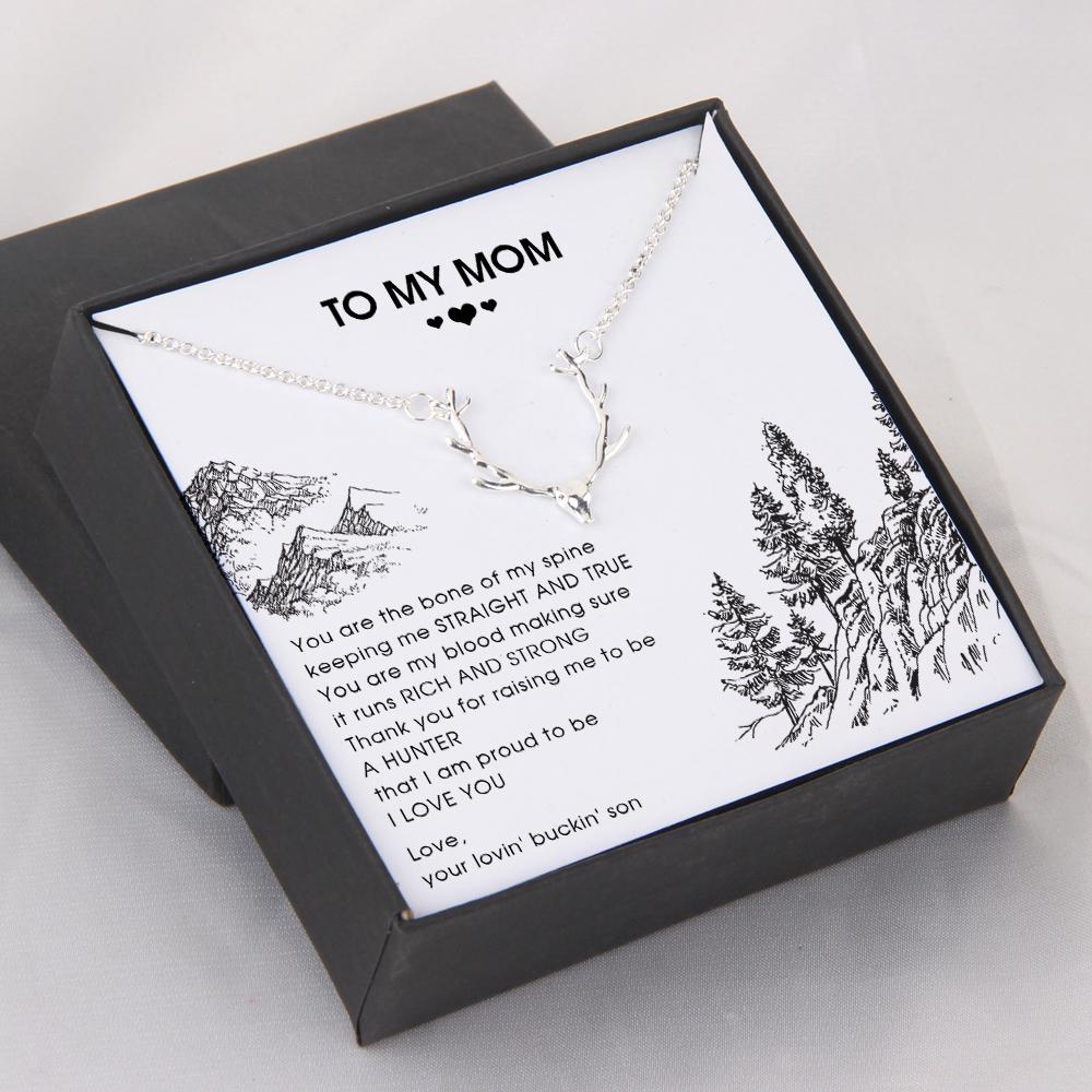 Hunter Necklace - To My Mom -Thank You For Raising Me To Be A Hunter - Gnt19001