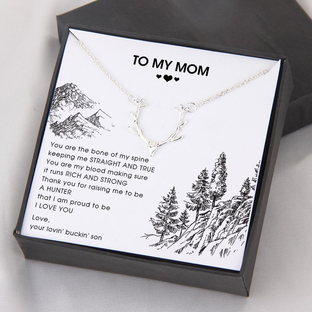 Hunter Necklace - To My Mom -Thank You For Raising Me To Be A Hunter - Gnt19001
